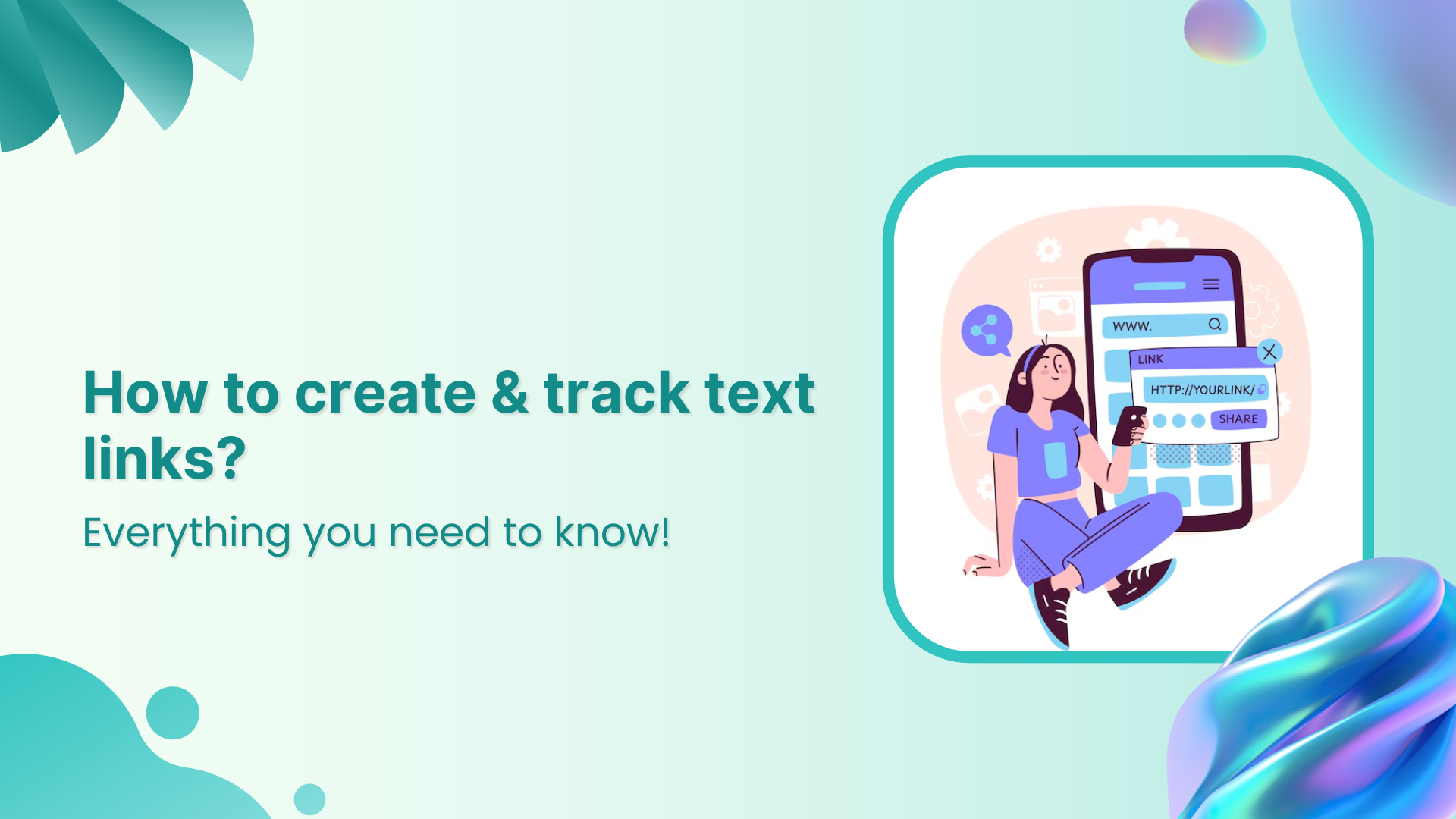How to create &amp; track text links?