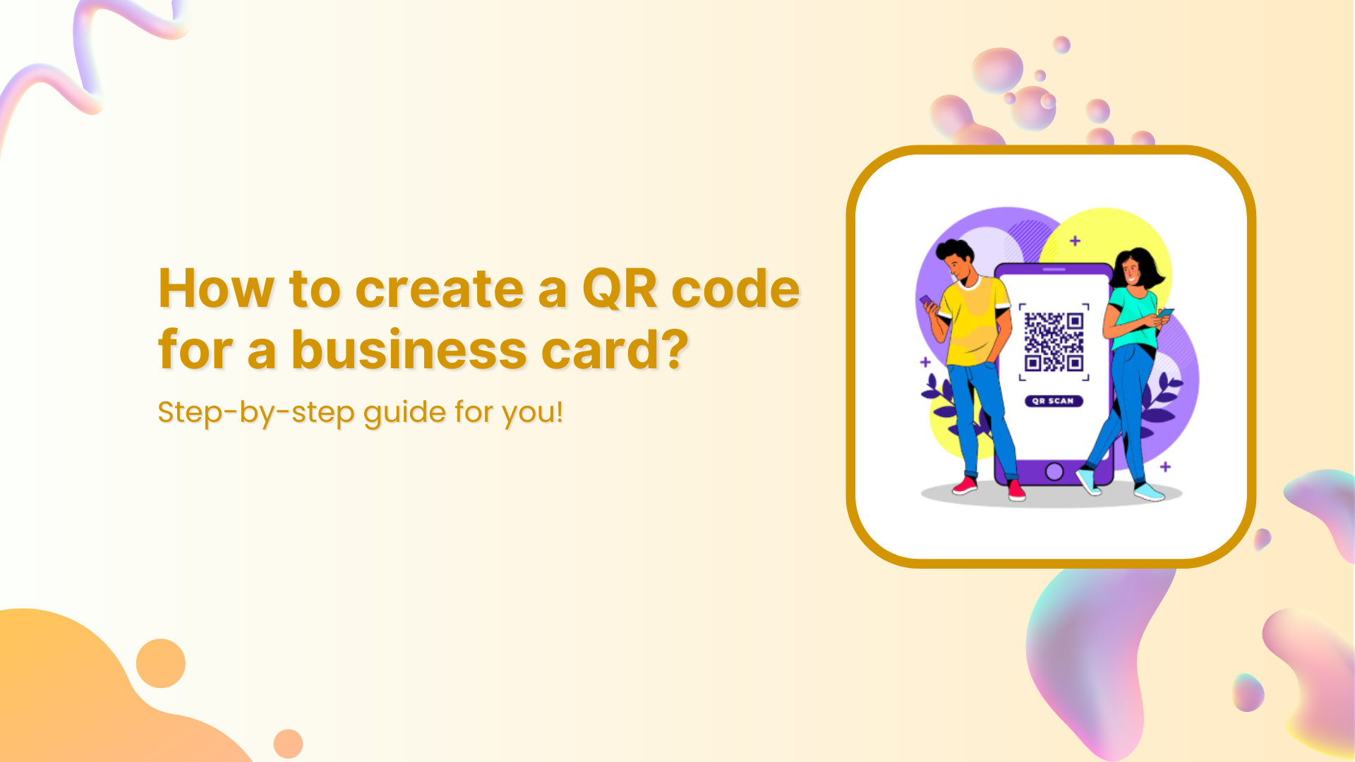 How to create a QR code for a business card?